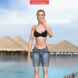 free 3D sex game adventures with bisexual narcissist girl Nezu, France, 