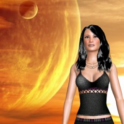 3Dsex game playing AChat community member bisexual fond girl Sandy180, Working girl, mother of kitty122