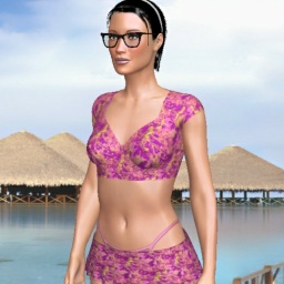 3D sex game community member  hot girl Paulinah, 