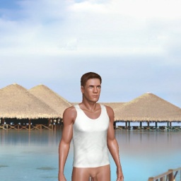 enjoy virtual sex games with mates like heterosexual devoted boy Deroo, 