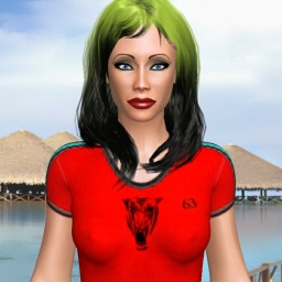 sexgame online MMO playing with adult member  virile shemale Thiphanie, open 
