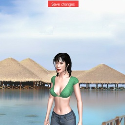 3Dsex game playing AChat community member heterosexual bugger girl Hanababe, 
