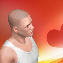 3Dsex game playing AChat community member heterosexual fiend boy AmLucky, 