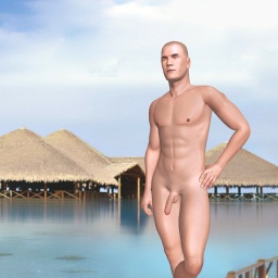connect and play virtual 3D sex with heterosexual virile boy AKACele, 