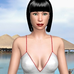 3Dsex game playing AChat community member heterosexual vuloptuous girl MikoJP, Housewife, 