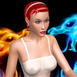 free 3D sex game adventures with bisexual hot shemale Julli, 