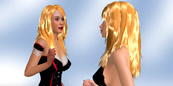 AChat screenshot: Blonde hairstyle - Long hair is sexy
