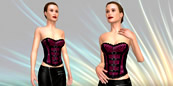Corset with leather skirt - Marilyn's Fashion Designs