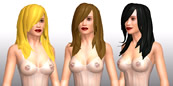 Long hair styles - Blonde Black Brown - last added content