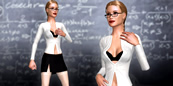 new upgrade: Costume set - Sexy teacher set