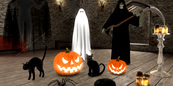 new upgrade: halloween Cat, Candles, Death reaper...