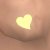 Earrings, Heart shaped, made of pure gold