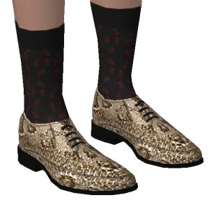 Extravagant leather shoes