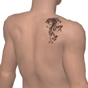 Tattoo on your shoulder, tiger