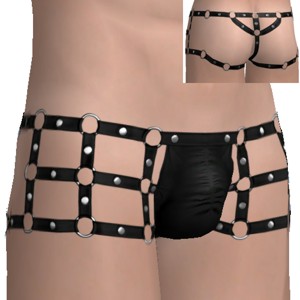 Black with rivets