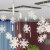 Hanging snowflakes, Ceiling decoration