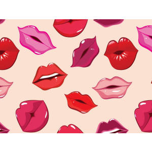 Drawn lips