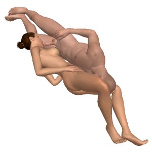 Dual oral in a comfortable pose 