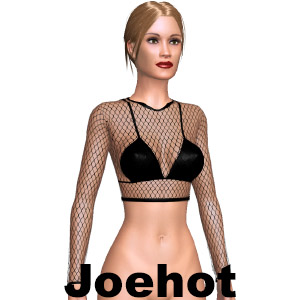 Fishnet bikini top, From joehot