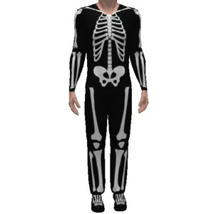 Funny skeleton costume