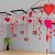 Streamers with hearts, Hanging from ceiling