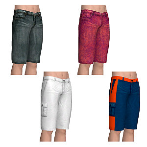 Knee length shorts for loose summer days