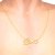 Golden necklace, Love