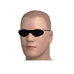 Luxury sunglasses, the wear of wealthy men