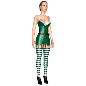 Christmas elf set, Naughty Christmas elf...