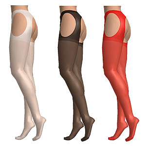 Pantyhose with holes to wear them also in the bed