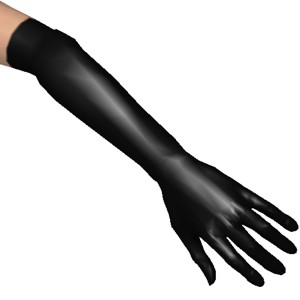 Sexy long gloves, black