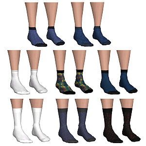 Socks in different length and color