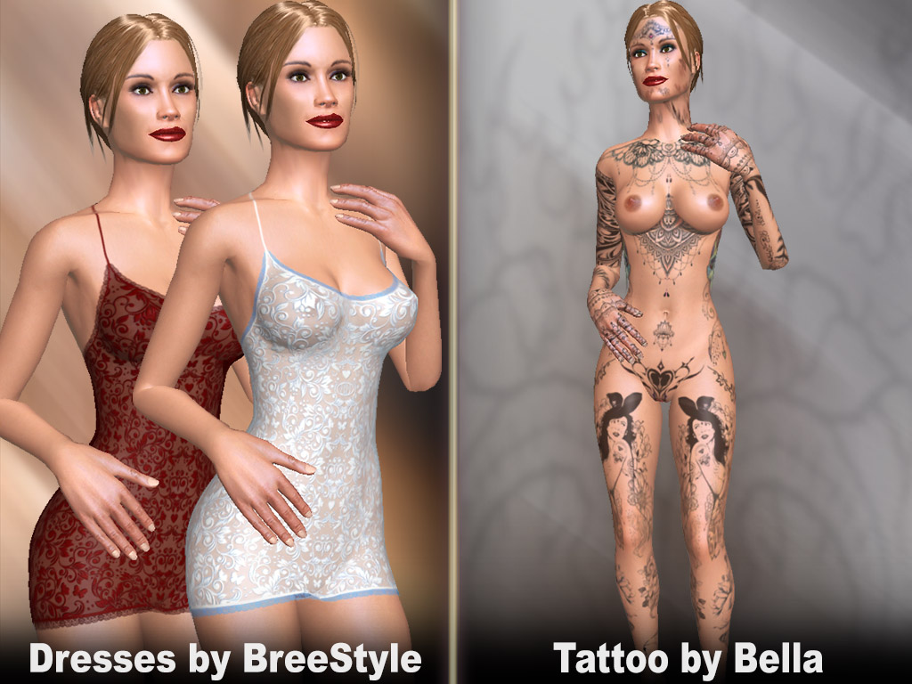 Full body tattoo Sexy dresses adult games body paint and cloth