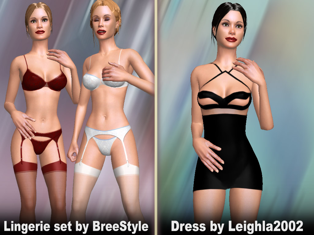 User created cloth in AChat: Lingerie by Breestyle, Dress by Leighla