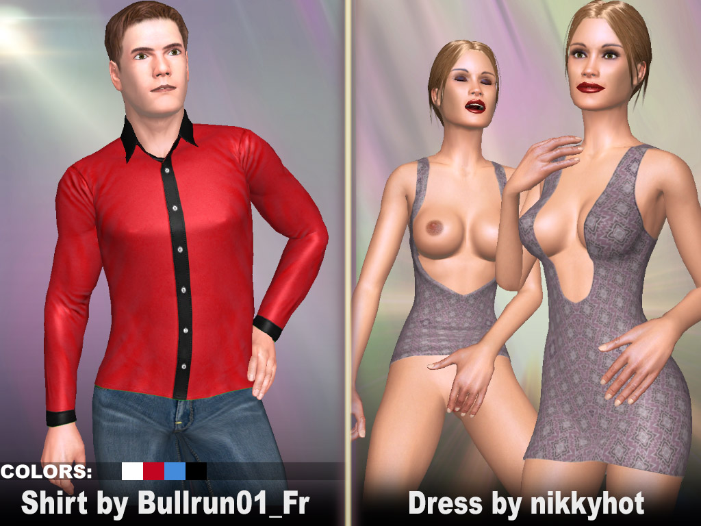 Dresses Shirts for wearing in virtual sex