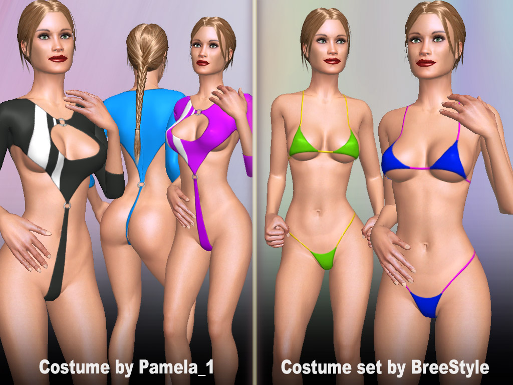 very open costumes for women showing almost the whole pussy and tits