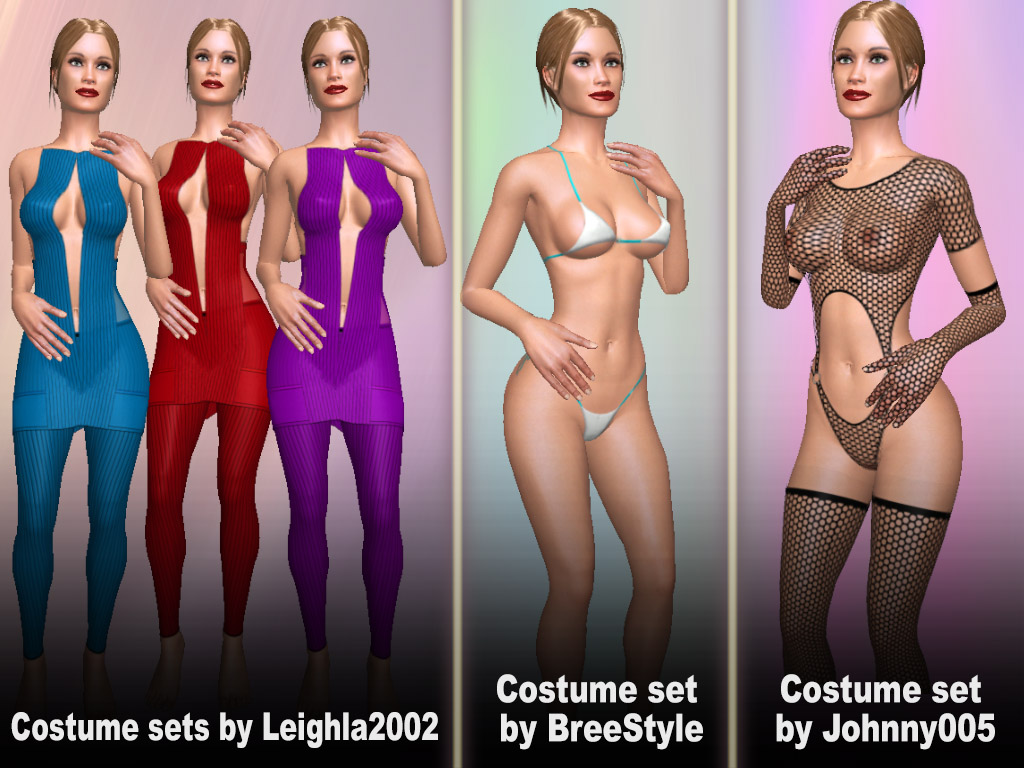 Bikini and Sexy lingerie set and Costume sets for cyberfuck
