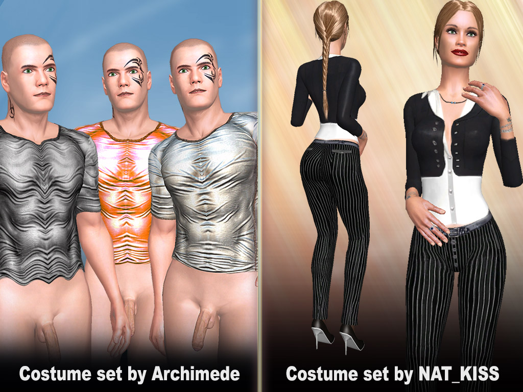 Costume sets in 4 colors for meeting sex partners in AChat - update no. 1205