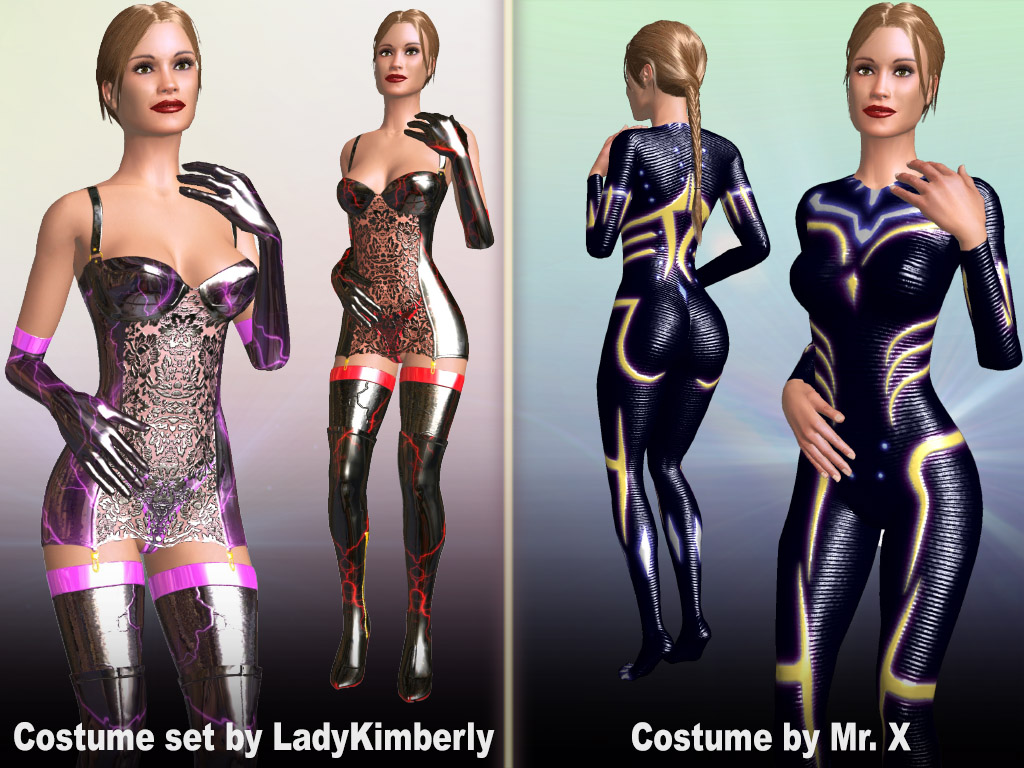 wear these Costume sets when meeting new virtual sexpartners in AChat, our #1226th content addition