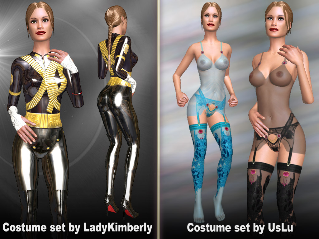 Sexy lingerie sets plus a Costume set for women, virtual sex MMO upgrade # 1256