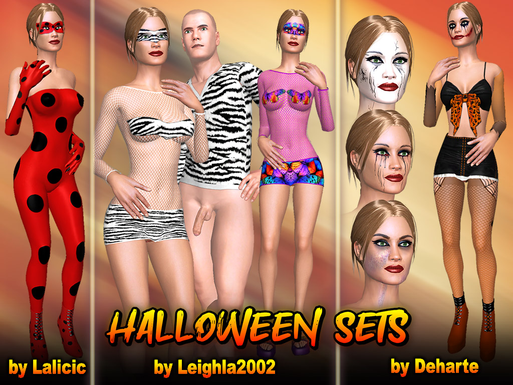 halloween sets in AChat sex chat game