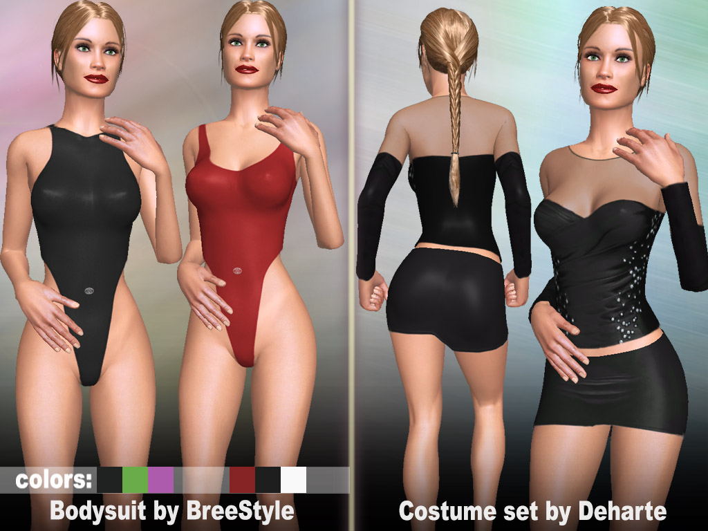 Bodysuits and Costume sets suited for online fuck