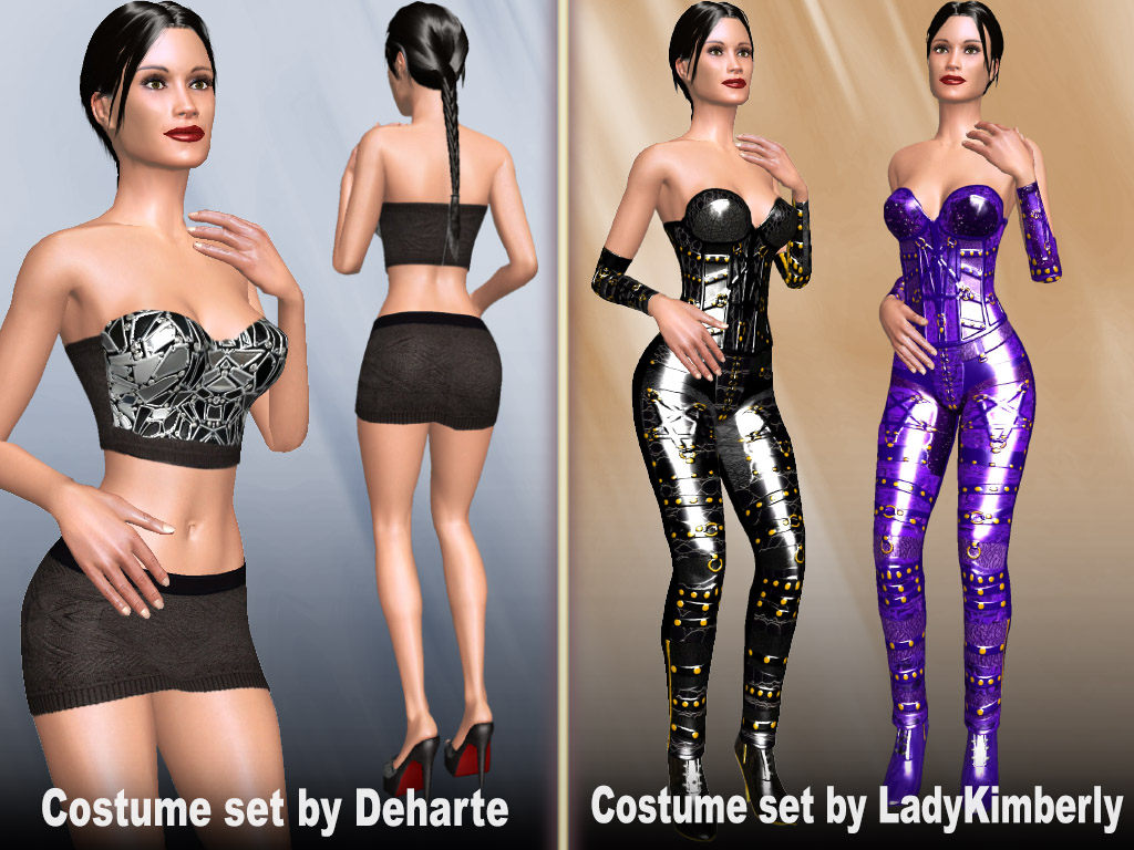 AChat Update #1343: Costume sets for females and shemales in Virtual Sex World of AChat