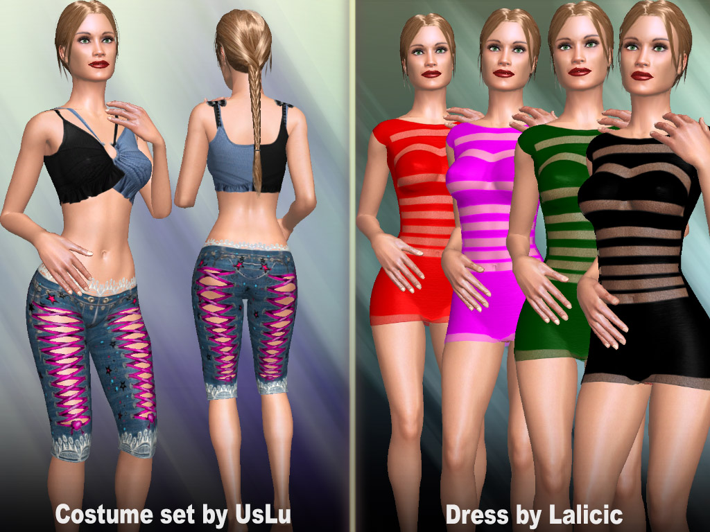 AChat Update #1364: Additional Sexy dresses and Costume sets for virtual sex use