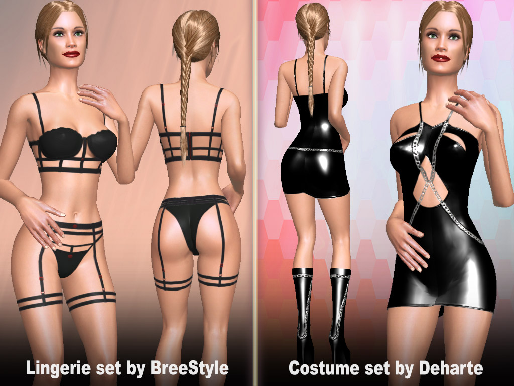 AChat Update #1402: Sexy lingerie set and Costume set