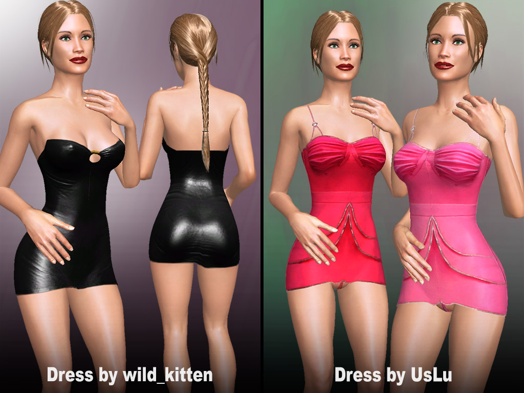 Home 6 AChat Update #1586: just added 3 Sexy dresses
