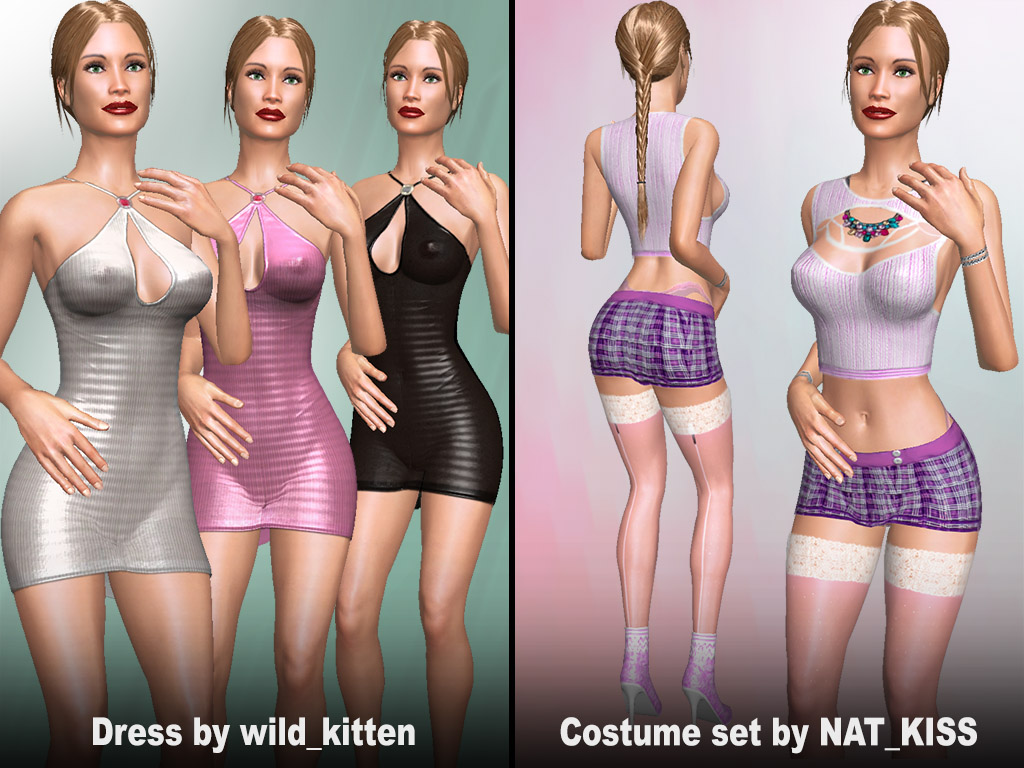 Home 2 AChat Update #1616: Sexy dresses and Costume set added
