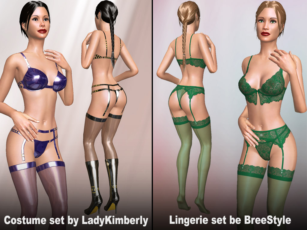 Home 2 AChat Update #1648: Costume sets, Lingerie set