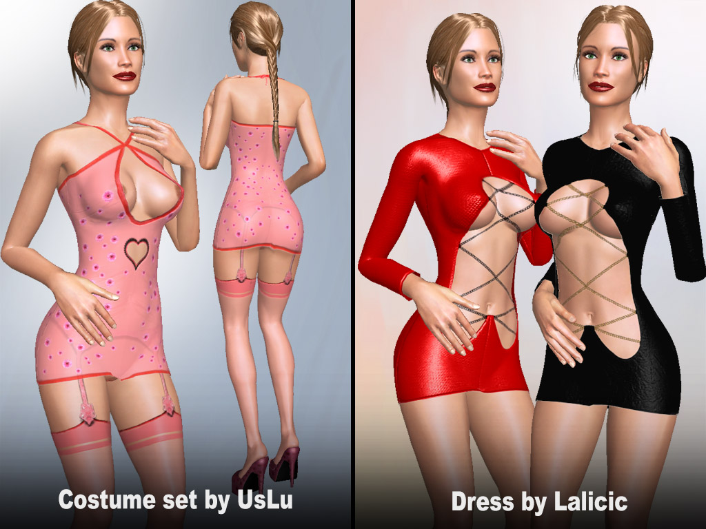 AChat Update #1697: just added a Costume set and a Sexy dress