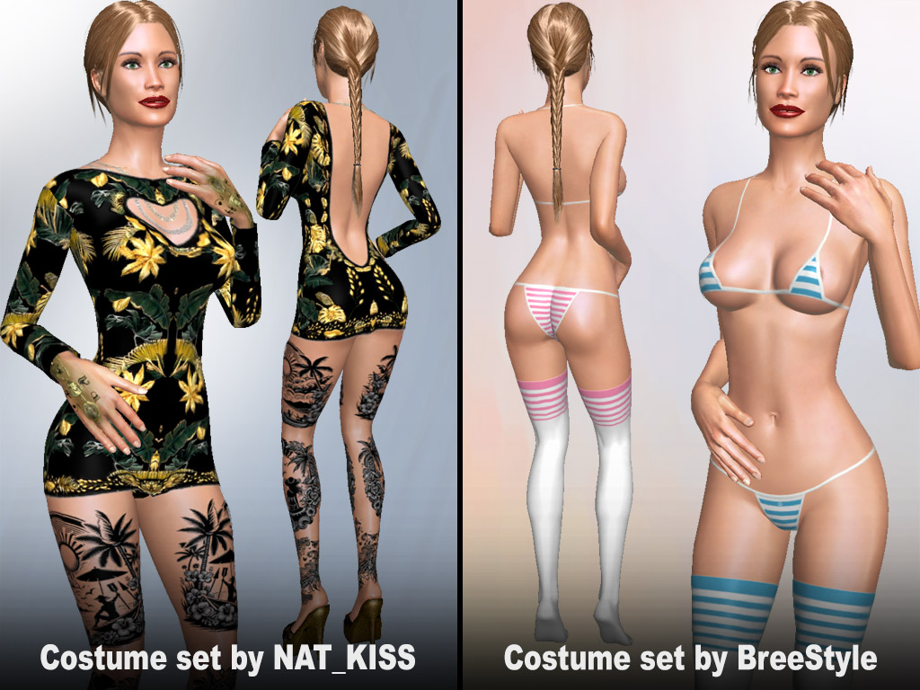 AChat Update #1705: Costume sets made by users NAT_KISS and BreeStyle